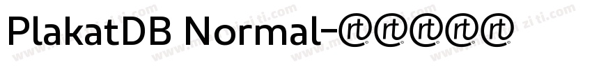 PlakatDB Normal字体转换